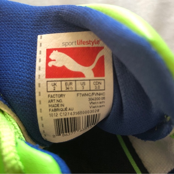 NEW Puma shoes, size 3 boy - Picture 2 of 8